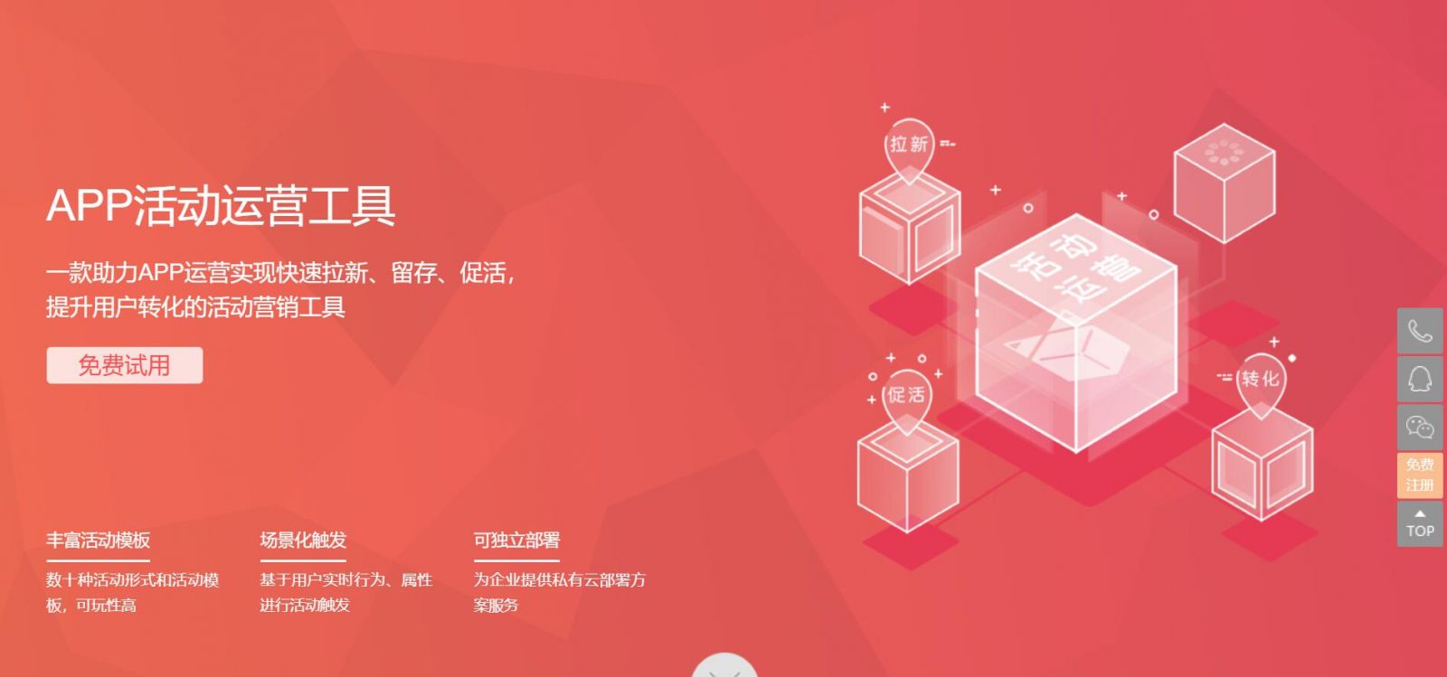 活动盒子“APP运营工具”，解决APP运营难的问题